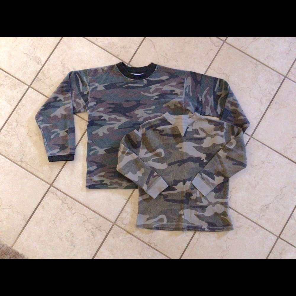 Two Boys thermal tops, Sz 6/7 & 10/12